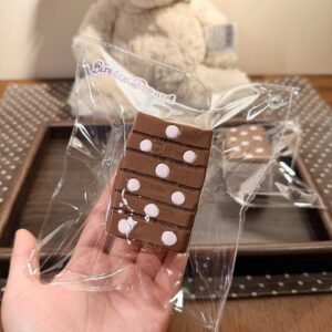 195007 Cream Peanut Polka Dot Toast Cake - Small (Soft Cream Cheese Clay Texture Series) / 奶油花生 波点吐司蛋糕・小号（软干酪泥触感系列）