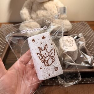 195010 Cream Peanut Hand-Painted Bunny Long Toast (Soft Cream Cheese Clay Texture Series) / 奶油花生 手绘小兔长吐司（软干酪泥触感系列）