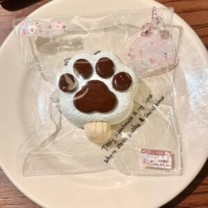 164008 CuteMoment Mint Chocolate Paw Popsicle (Dry Cream Clay Texture Series) / CuteMoment 薄巧爪冰棍(干奶油触感系列)