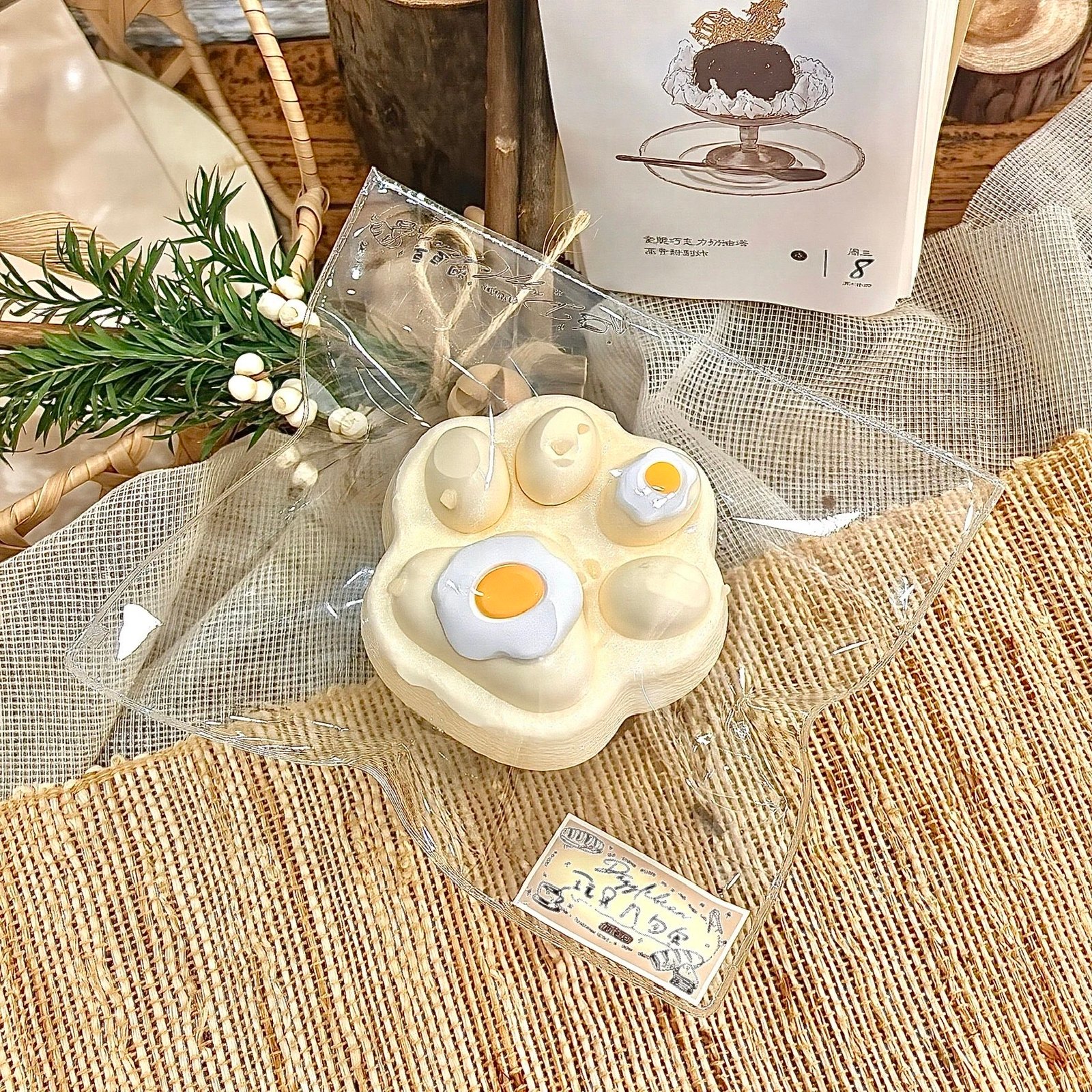 163001 Dazzlebean Fried Egg Cat Paw / 闪豆豆 荷包蛋猫爪