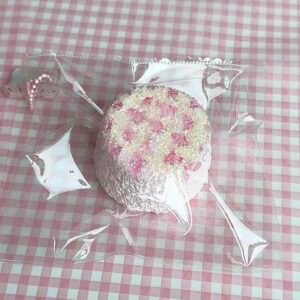 111003 DollCat Strawberry Crumble Round Toast (Oven-Baked Cotton Clay Texture Series) / DollCat玩偶猫 いちごクランブル丸トースト (オーブンコットンクレイ触感シリーズ)