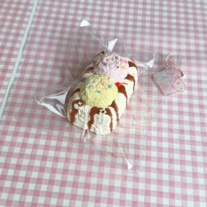 111036 DollCat Double Caramel Ice Cream Scoops (Oven-Baked Cotton Clay Texture Series) / DollCat玩偶猫 キャラメルダブルアイススクープ (オーブンコットンクレイ触感シリーズ)