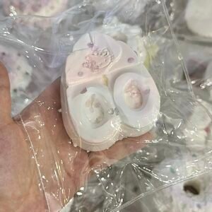 149003 DuozaiNN White Peach Mint Scissors (Cocoa Sticky Clay Texture Series) / 多仔捏捏 白桃薄荷剪刀 (可可黏糊泥触感系列)