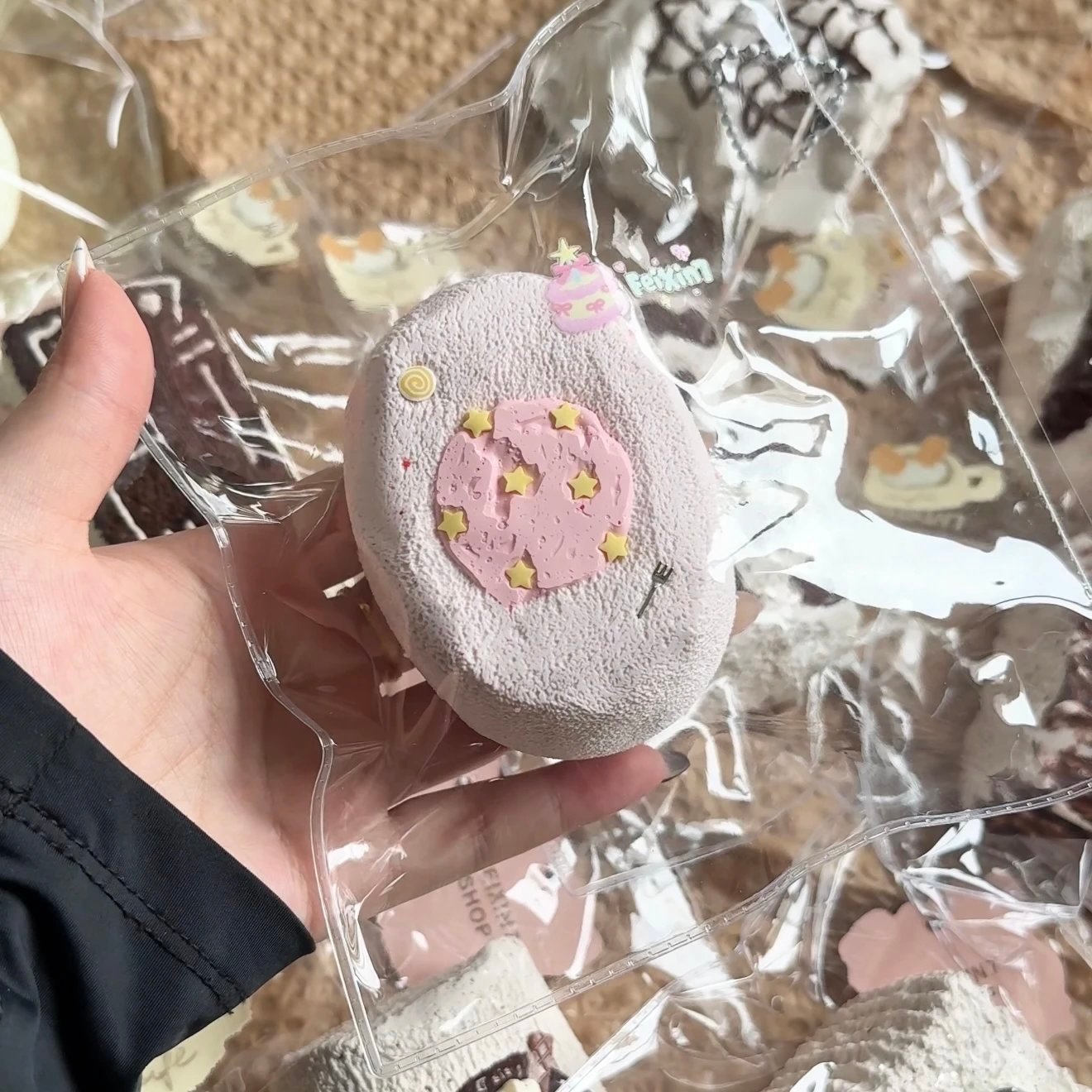 85007 Flying 7 Pink Egg (Chewy Cream Texture Series) / 飞行7 ピンクエッグ (もちもちクリーム触感シリーズ)