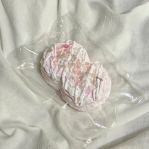102016 Fuguier Strawberry Sauce Double Cookie (Glutinous Rice Clay Oven Texture Series) / 富贵儿 いちごソースダブルクッキー (もち米クレイオーブン触感シリーズ)