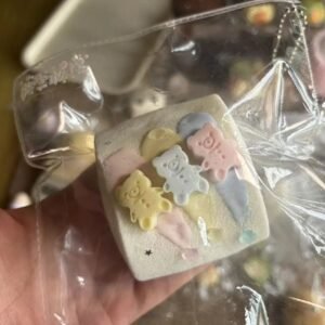 206012 Ganbugan Nie Three-Color Bear Marshmallow (Oven-Dried Fluffy Clay Texture Series) / 敢不敢捏 三色小熊棉花糖（烤箱干绵泥触感系列）