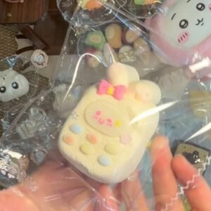 206014 Ganbugan Nie Bunny Phone (Oven Cream Clay Texture Series) / 敢不敢捏 小兔手机（烤箱乳膏泥触感系列）