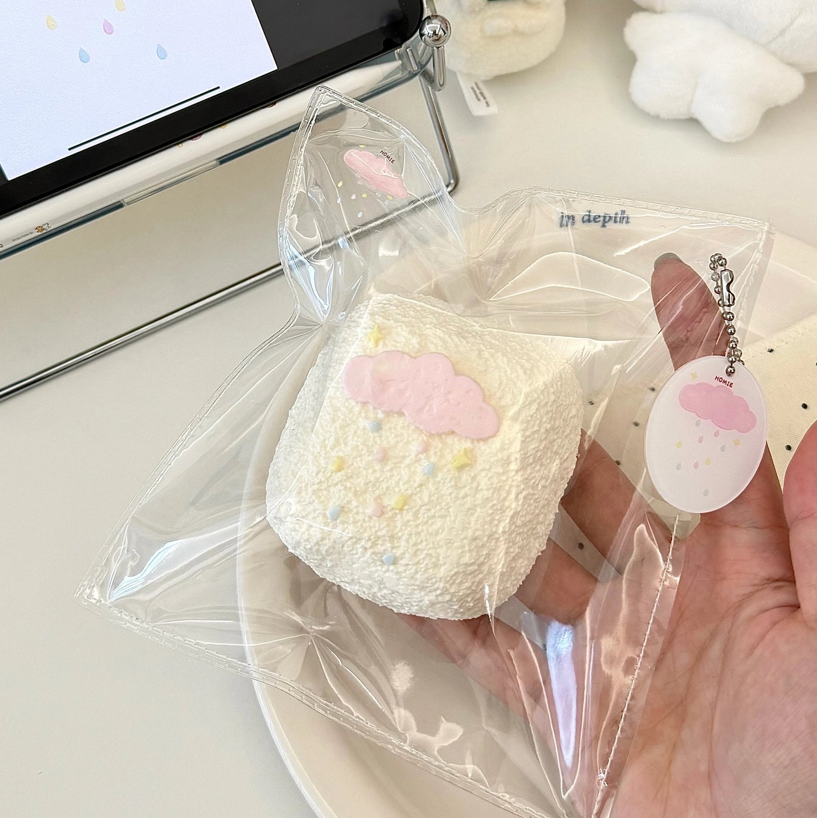 170007 Homie Studio Cloud Toast (Milk Glutinous Clay Texture Series) / 厚米捏捏事务所 云朵吐司(奶糯泥触感系列)