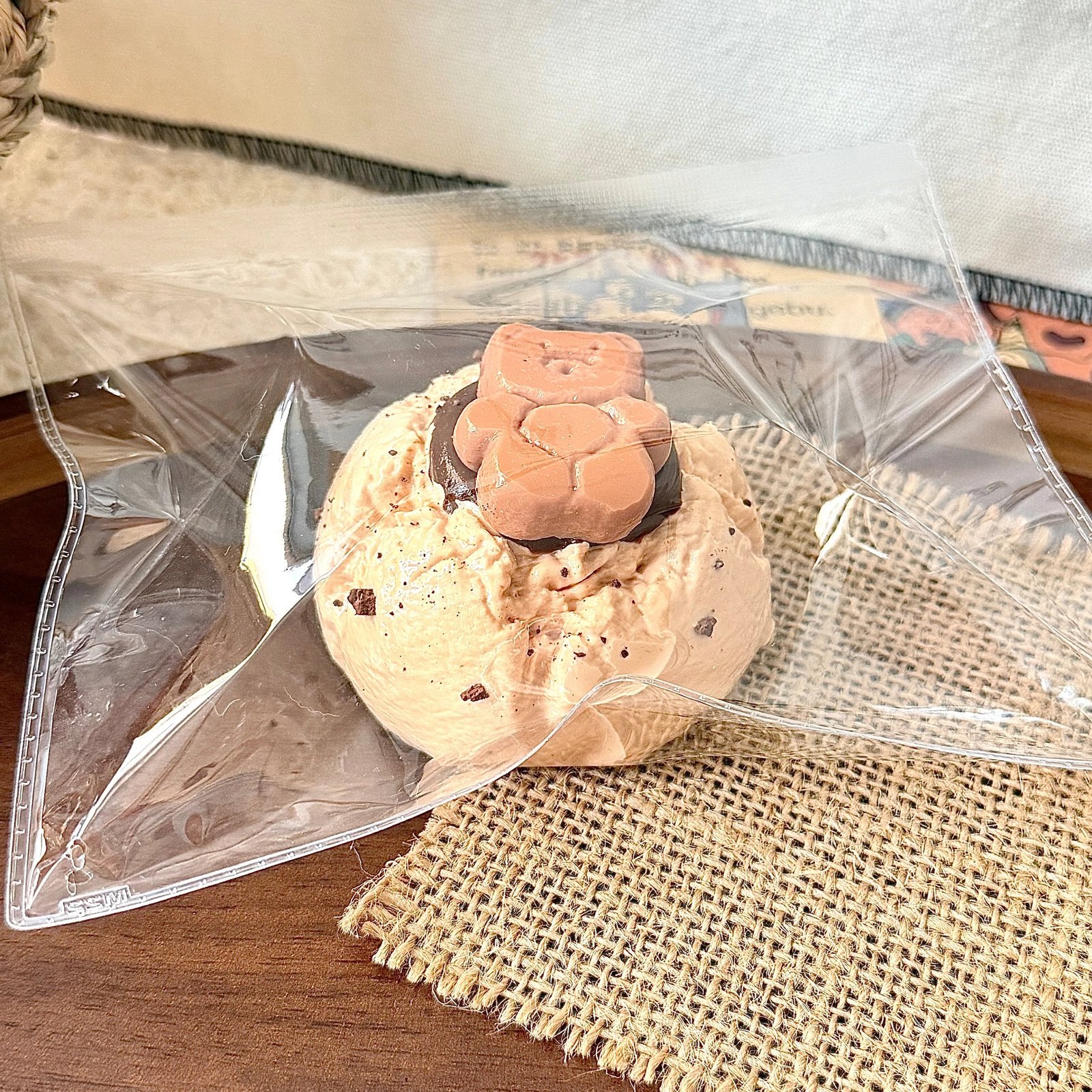 108006 Iced Americano Bear Cookie (Moldable Clay Texture Series) / 炫一杯冰美式 くまクッキー (可塑クレイ触感シリーズ)