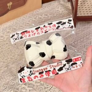 156008 Jiangge Nienie Shop Cow Print Bow / 江舸捏捏Shop 奶牛纹蝴蝶结