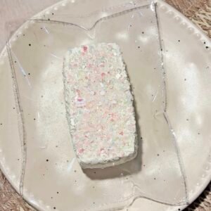 148009 Jiaoyan Xiaosubing Crushed Sugar Long Rice Ball (Mochi Cream Clay Texture Series) / 椒盐小酥饼 碎糖长饭团 (糯奶油触感系列)