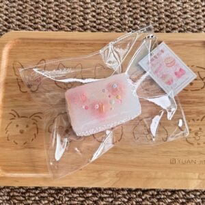 88014 Kankan Strawberry Double-Layer Malai - Rectangle (Cream Clay Texture Series) / 侃侃是侃爷 いちご二層マライ・レクタングル (クリームクレイ触感シリーズ)