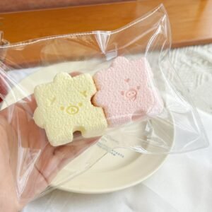 89034 Kaka Jiang Squishy Pink and Yellow Bear Puzzle (Dry Cheese Texture Series) / 咔咔酱捏捏 ピンク&イエローベアパズル (ドライチーズ触感シリーズ)