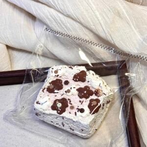 99005 Lady Deng Pink Mist Cow Double-Layer Large Toast (Dry Cream Texture Series) / Lady Deng ピンクミスト牛二層ラージトースト (ドライクリーム触感シリーズ)