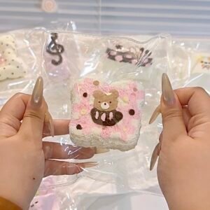 150001 LyingLamb Bear Coffee PP Toast (Cream Clay Texture Series) / 躺躺小羊 小熊咖啡PP吐司 (乳膏泥触感系列)