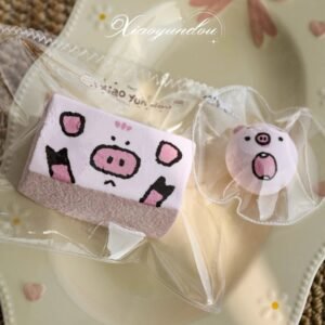 181005 Little Yundou Hand-Painted Piglet Long Toast and Mini Round Pig (Cream Cheese Texture Series) / 小小小小小芸豆 手绘小猪长吐司和手绘小小圆猪(醇奶酪手感系列)