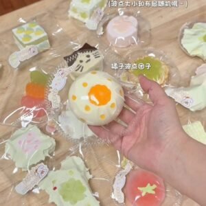 47025 Mango Orange Polka Dot Dango (Dry Resistance Clay Texture Series) / 芒狗狗 橘子波点团子(干阻泥触感系列)