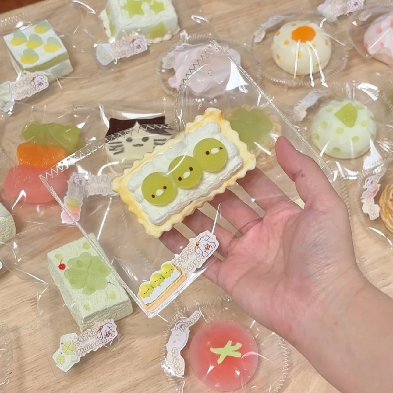 47041 Mango Green Goose Green Grape Tart (Dry Resistance Clay Texture Series) / 芒狗狗 绿鹅青提塔(干阻泥触感系列)