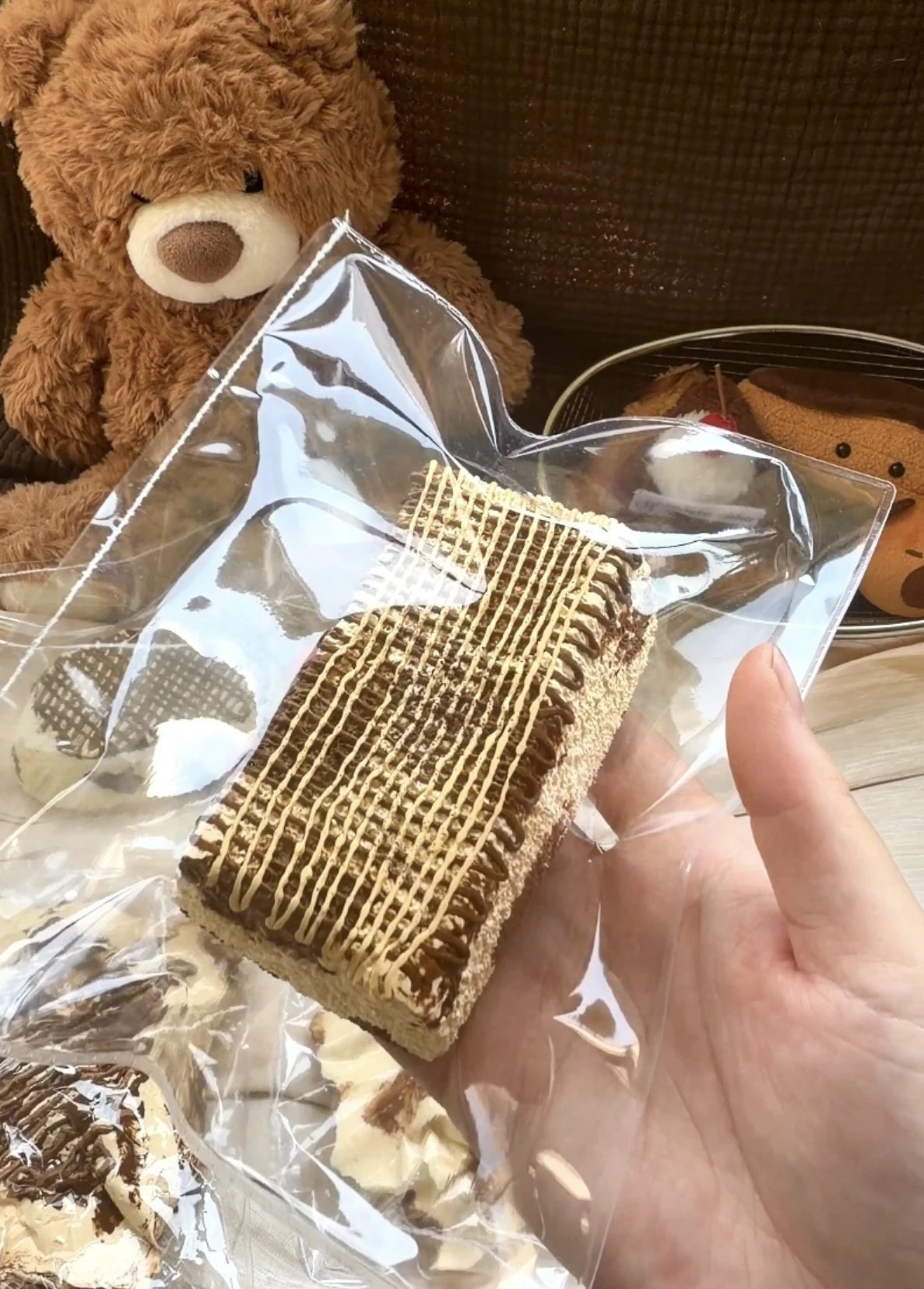 192002 Mixi Tiramisu Nama Chocolate Toast (Milk Cream Clay Texture Series) / mixi的捏 提拉米苏生巧吐司(奶膏泥触感系列)
