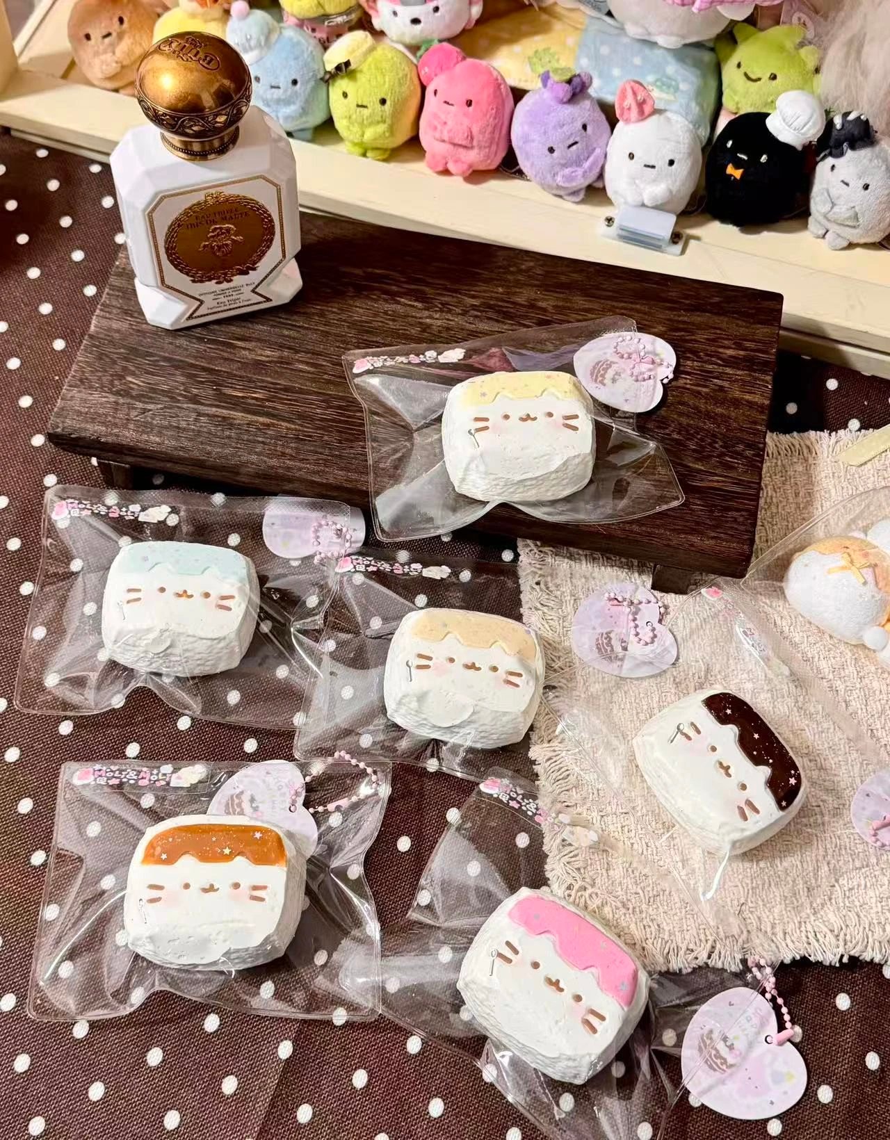 91002 Moli & Moli Kitty Tofu Block (Cream Paste Texture Series) / Moli&Moli捏捏 子猫豆腐ブロック (クリームペースト触感シリーズ)