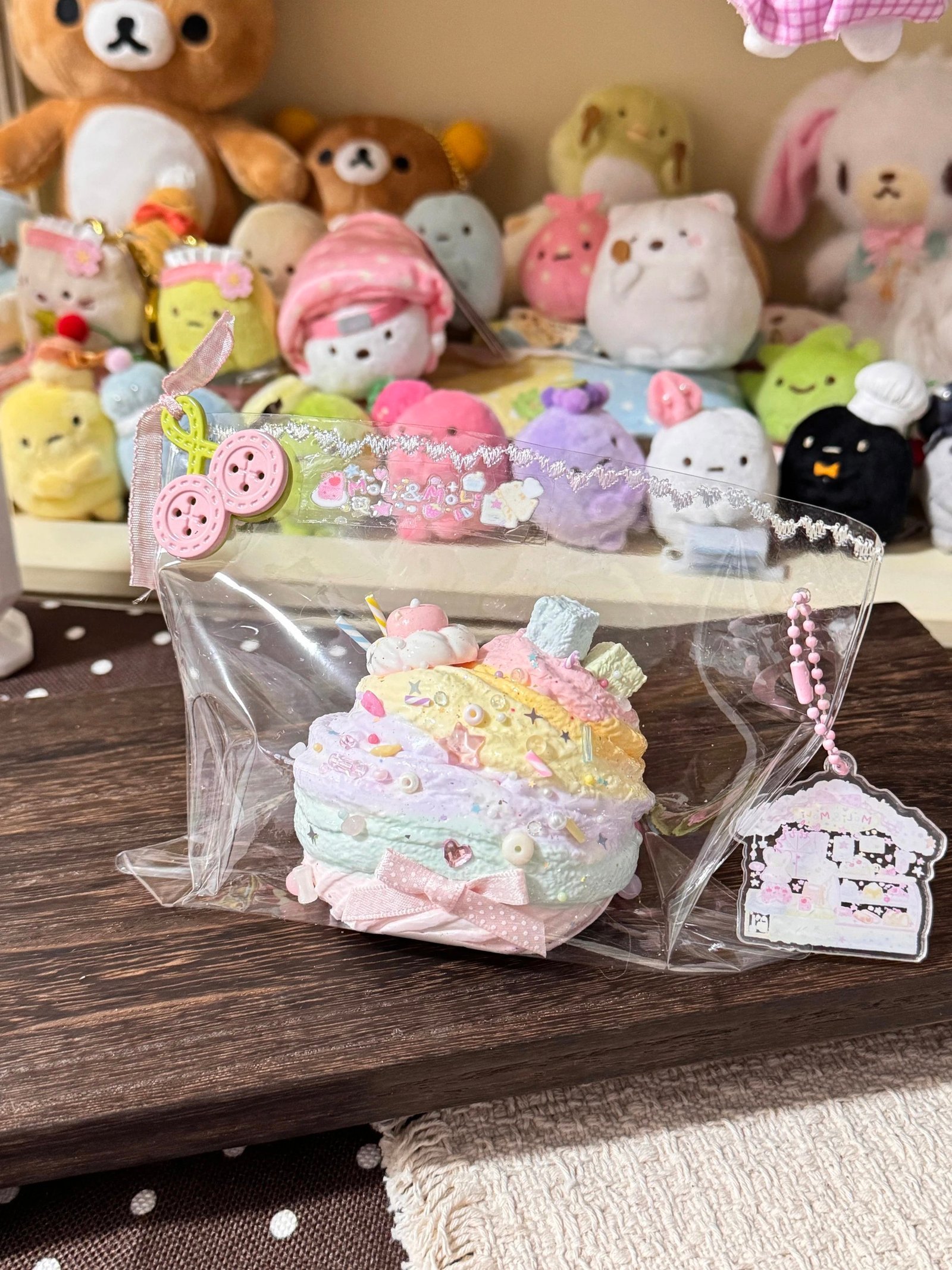 91011 Moli & Moli Rainbow Apple Cake (Cream Paste Texture Series) / Moli&Moli捏捏 レインボーアップルケーキ (クリームペースト触感シリーズ)