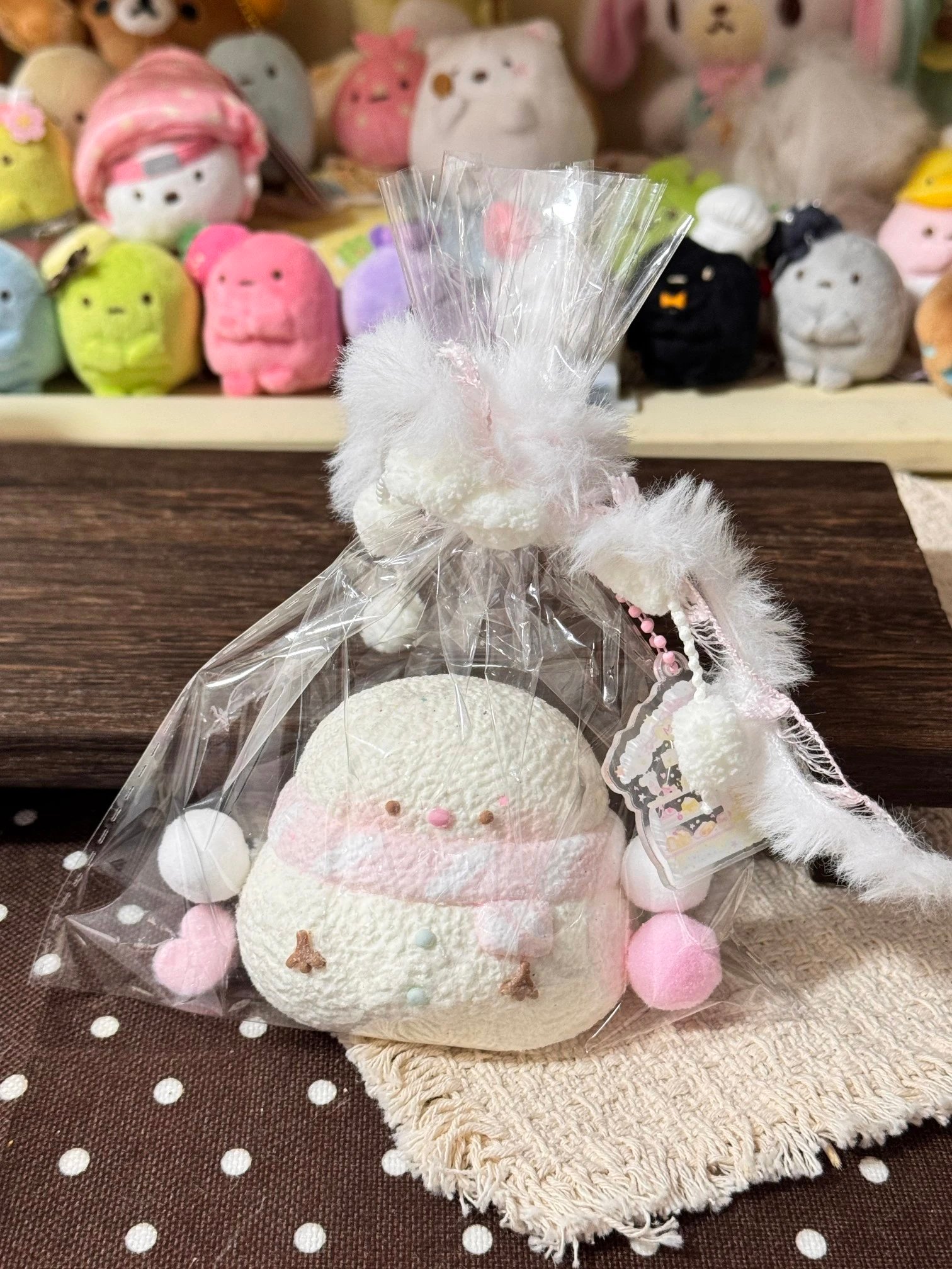 91014 Moli & Moli Fluffy Snowman (Cream Paste Texture Series) / Moli&Moli捏捏 ふわふわ雪だるま (クリームペースト触感シリーズ)