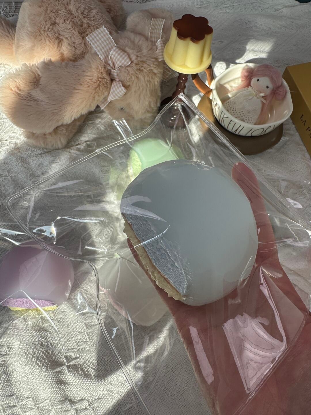 177005 Momo Moon Green Coffee Mochi (Dry Milk Clay Texture Series) / 默月 青咖糯米糍(干奶泥)