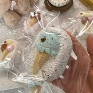 177028 Momo Moon Big Single-Scoop Senbei (Dry Milk Clay Texture Series) / 默月 单球大仙贝(干奶泥)
