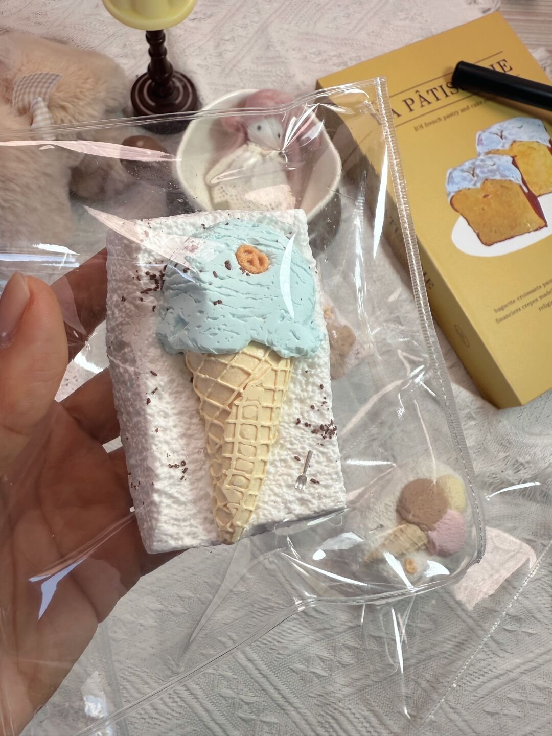 177035 Momo Moon Single-Scoop Short Toast (Dry Glutinous Clay Texture Series) / 默月 单球短吐司(干糯泥)