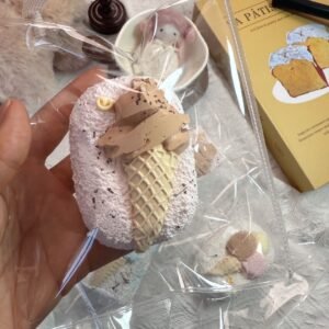 177036 Momo Moon Cream-Topped Mini Senbei (Dry Glutinous Clay Texture Series) / 默月 奶油顶小仙贝(干糯泥)