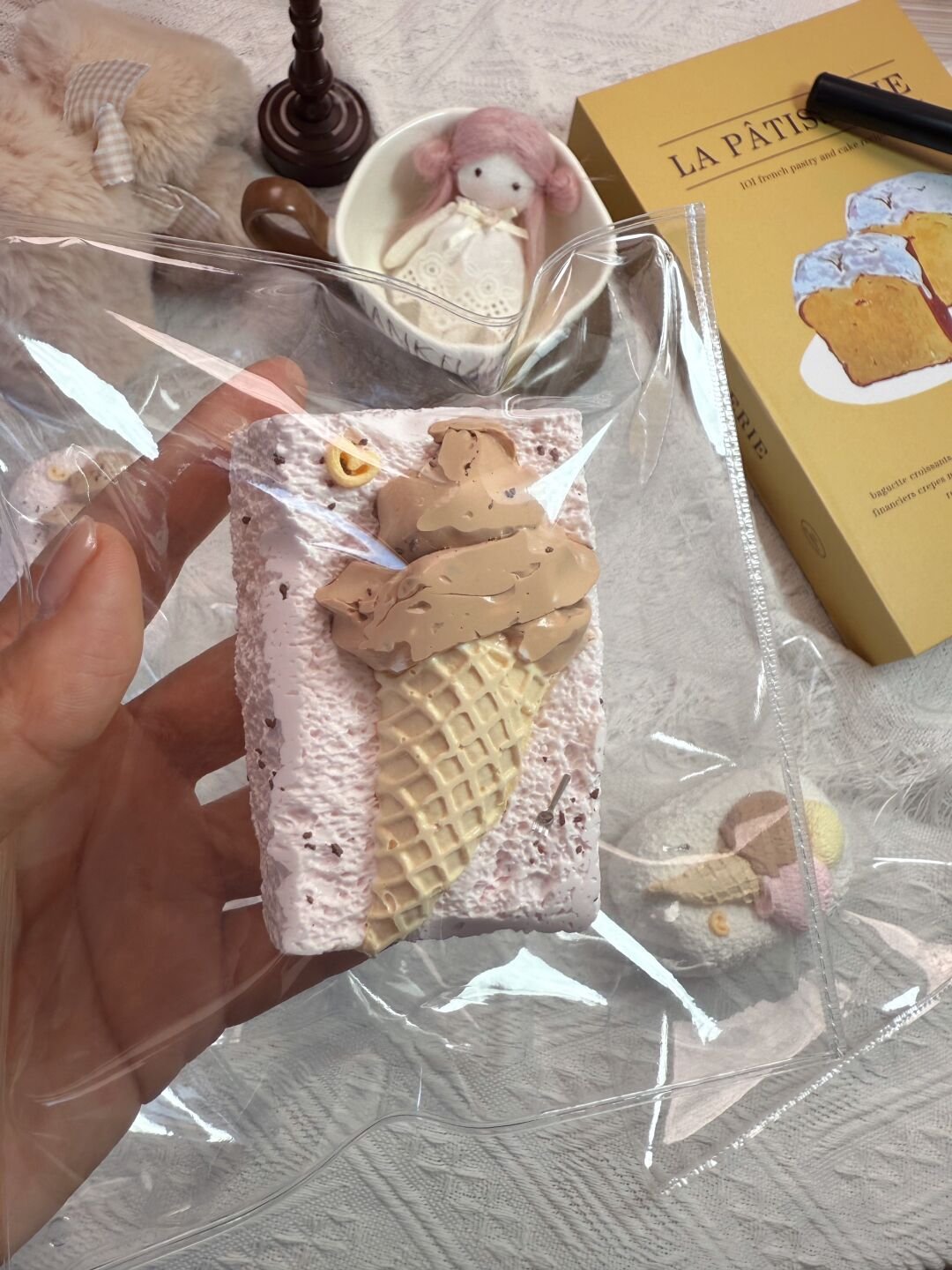 177037 Momo Moon Cream-Topped Short Toast (Dry Glutinous Clay Texture Series) / 默月 奶油顶短吐司(干糯泥)