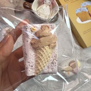 177043 Momo Moon Cream-Topped Short Toast (Dry Milk Clay Texture Series) / 默月 奶油顶短吐司(干奶泥)