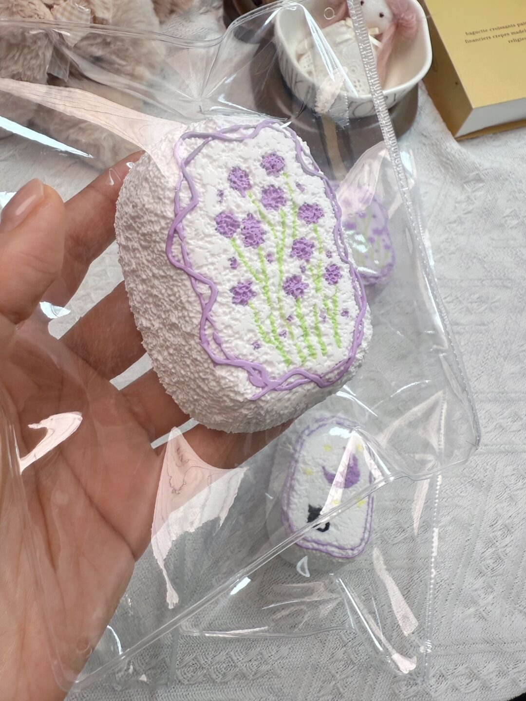 177052 Momo Moon Lavender White Base (Dry Glutinous Clay Texture Series) / 默月 薰衣草白底(干糯泥)