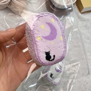 177059 Momo Moon Night Cat Purple Base (Dry Milk Clay Texture Series) / 默月 夜猫紫底（干奶泥）