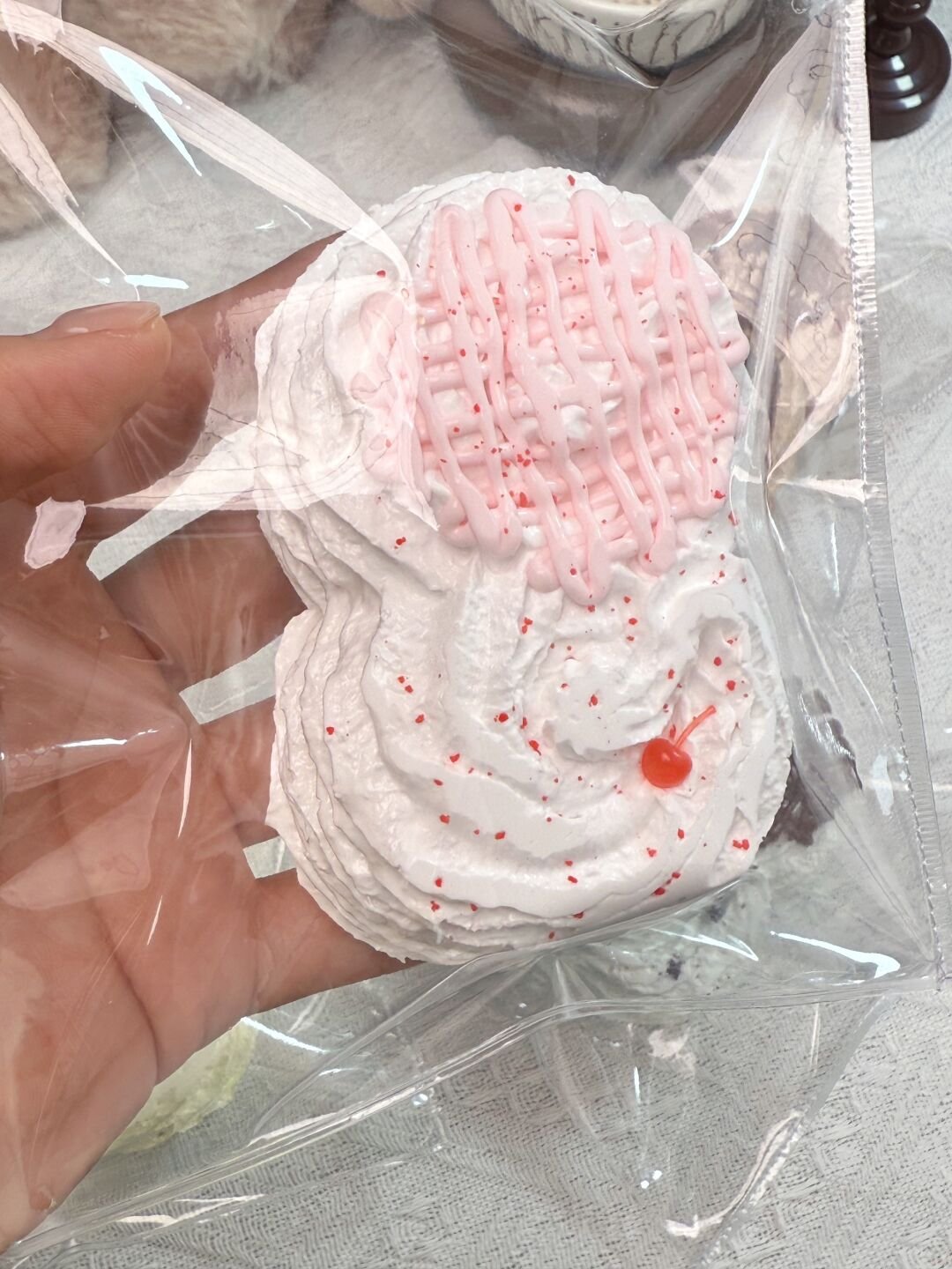 177064 Momo Moon Cherry Snow Cookie (Dry Glutinous Clay Texture Series) / 默月 樱桃雪曲奇(干糯泥)