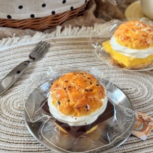 128069 Mumu Nienie Chocolate Pineapple Bun (Soft Texture Series) / 木木捏捏 巧克力菠萝包（偏软触感系列）