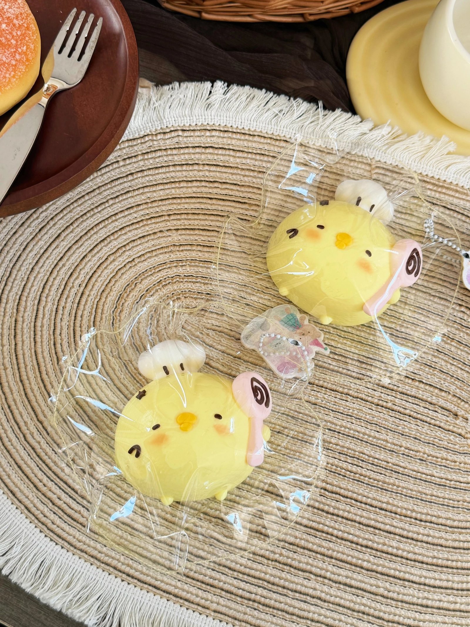 128094 Mumu Nienie Chef Chick (Mochi Clay Texture Series) / 木木捏捏 厨师鸡(麻薯泥触感系列)