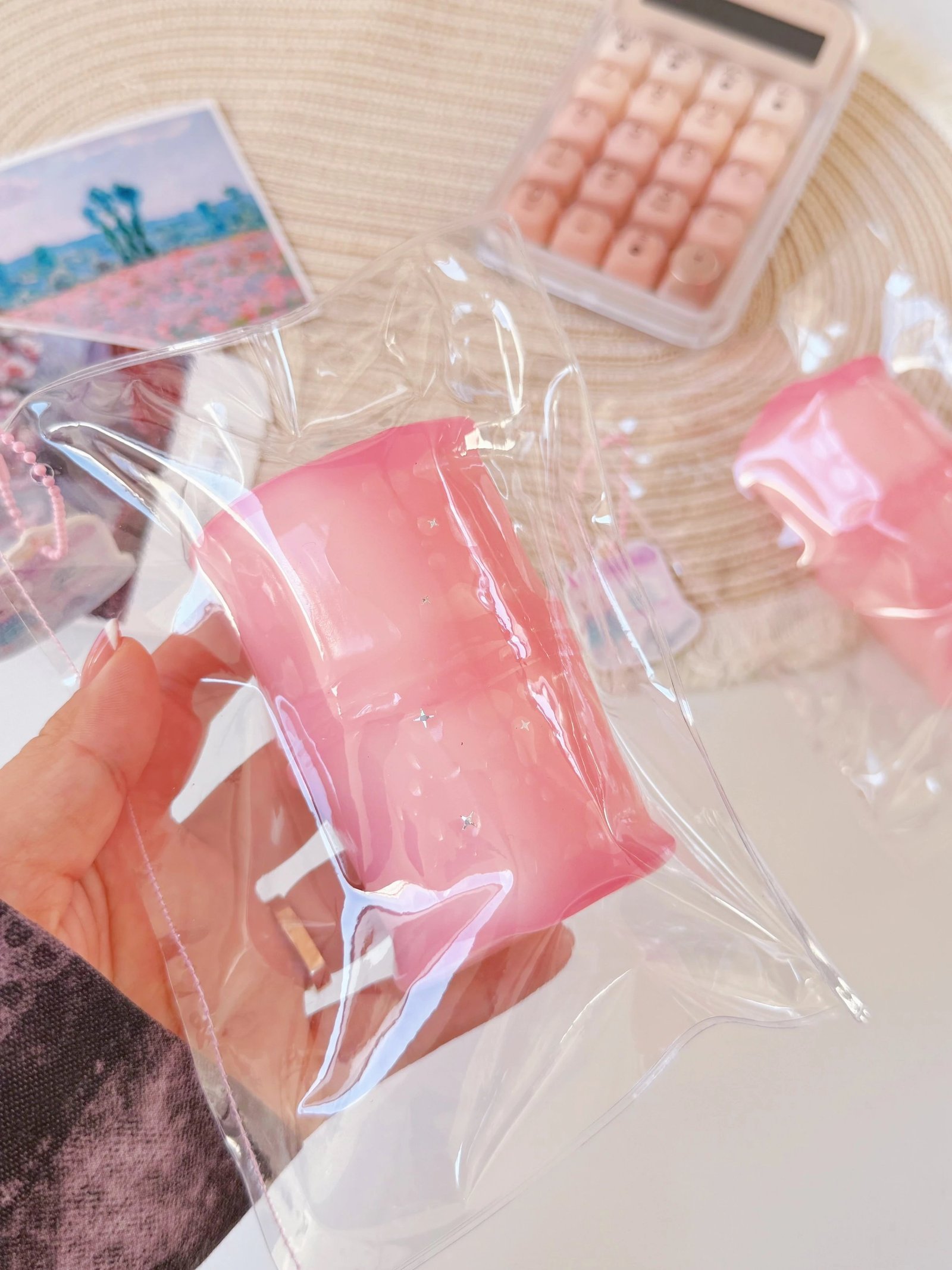 128099 Mumu Nienie Pink Bamboo (Hard Butter Texture Series) / 木木捏捏 粉竹(硬黄油触感系列)