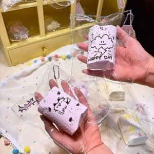 90018 No Cheese Monster Pink Base - Single-Color Style (Soft Cheese Clay Texture Series) / 不吃芝士怪 ピンクベース・単色タイプ (ソフトチーズクレイ触感シリーズ)