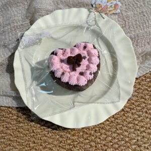 168000 Niannian Nienie Heart Cake (Sticky Clay Texture Series) / 年年的捏捏 爱心蛋糕(黏糊泥触感系列)