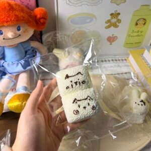 165001 Nice Mitu You Kitty Expression Plush Double Set (Soft Cream Clay Texture Series) / 奶思米兔鱿 猫咪表情包毛绒二连(绵奶油触感系列)