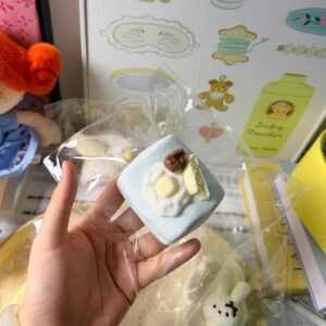 165006 Nice Mitu You Fried Egg Double-Layer Marshmallow (Cheese Clay Texture Series) / 奶思米兔鱿 荷包蛋双层棉花糖(奶酪泥触感系列)