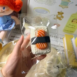 165007 Nice Mitu You Salmon Rice Ball (Soft Cream Clay Texture Series) / 奶思米兔鱿 三文鱼饭团(绵奶油触感系列)