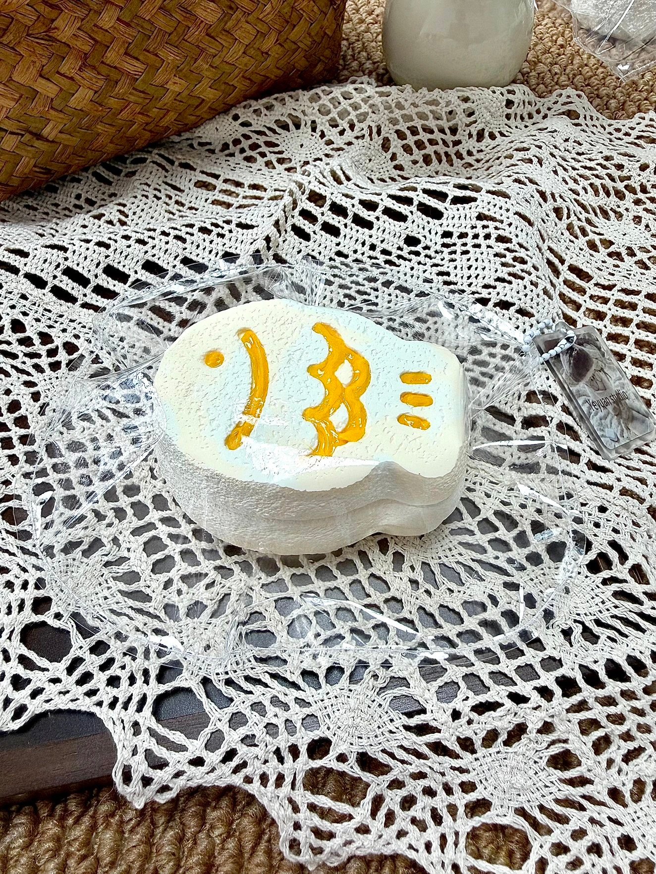 160007 Nohara Nienie Orange Juice Taiyaki (Baked Cheese Clay Texture Series) / 野原捏一捏 橙汁鲷鱼烧 (烤奶酪烤箱版触感系列)