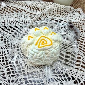 160008 Nohara Nienie Orange Juice Cat Paw Rice Ball (Baked Cheese Clay Texture Series) / 野原捏一捏 橙汁猫爪饭团 (烤奶酪烤箱版触感系列)