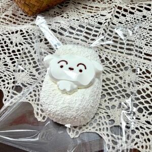 160012 Nohara Nienie Xiaobai Mini Senbei (Dry Milk Cake Clay Texture Series) / 野原捏一捏 小白小仙贝 (干奶糕触感系列)
