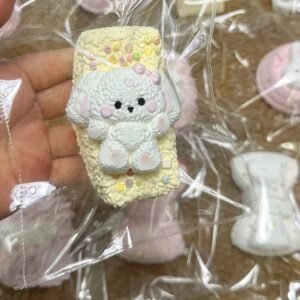 135009 Ohmo Nienie Rabbit Cheese Long Rice Ball (Cream Cheese Clay Texture Series) / ohmo捏捏 小兔芝士长饭团 (干酪泥触感系列)