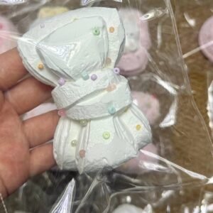 135012 Ohmo Nienie White Bow (Cream Cheese Clay Texture Series) / ohmo捏捏 白蝴蝶结 (干酪泥触感系列)