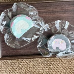 198032 Little Pearl Nienie Swiss Roll - Gray Pink (Dry Cheese Clay Texture Series) / 一颗小珍珠捏捏 瑞士卷・灰粉色（干奶酪泥触感系列）