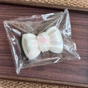 198053 Little Pearl Nienie Sister Pink Bow (Wet Glutinous Rice Clay Texture Series) / 一颗小珍珠捏捏 妹妹的粉色蝴蝶结(湿糯米泥触感系列)